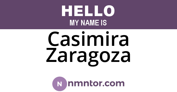 Casimira Zaragoza