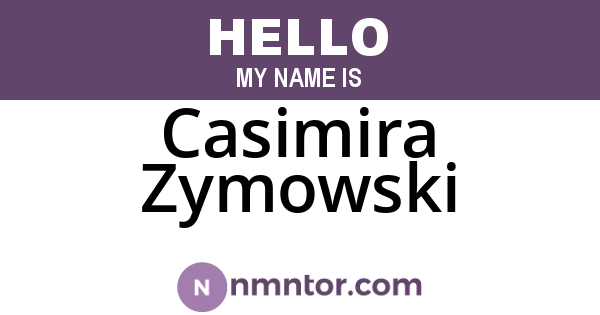Casimira Zymowski