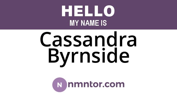 Cassandra Byrnside