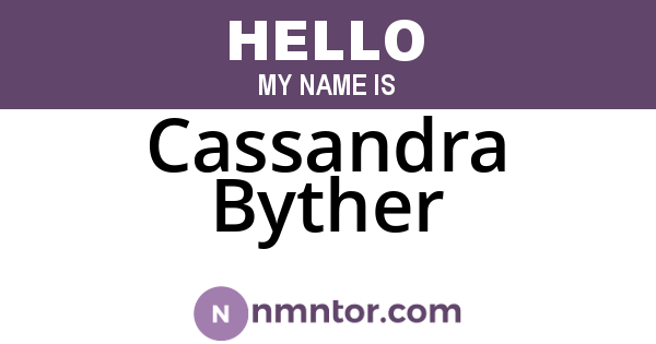 Cassandra Byther
