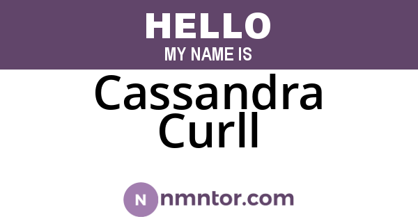 Cassandra Curll