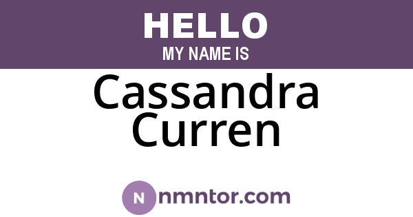 Cassandra Curren