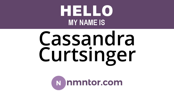 Cassandra Curtsinger