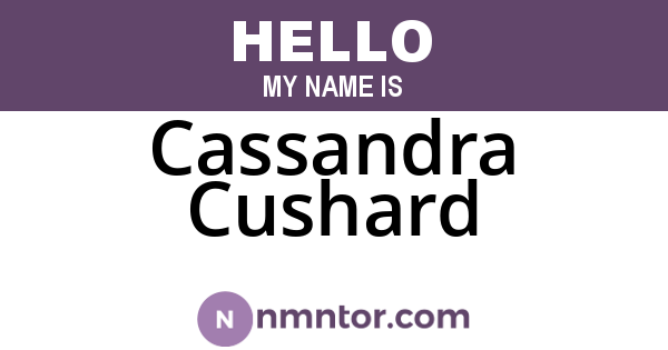 Cassandra Cushard
