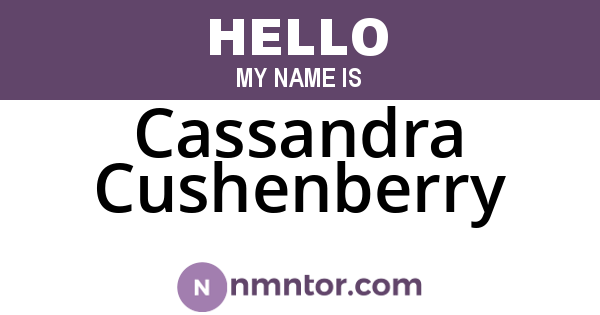 Cassandra Cushenberry