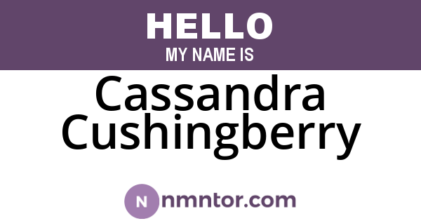 Cassandra Cushingberry
