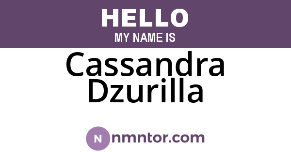 Cassandra Dzurilla