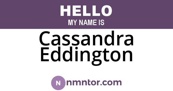 Cassandra Eddington