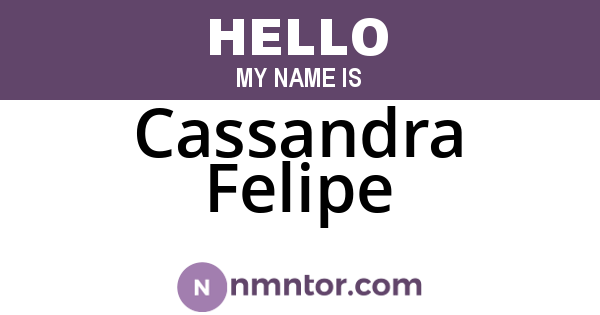 Cassandra Felipe