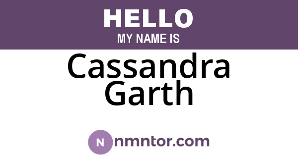 Cassandra Garth