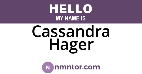 Cassandra Hager