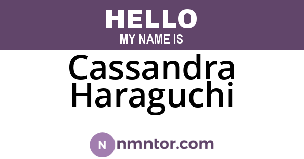 Cassandra Haraguchi