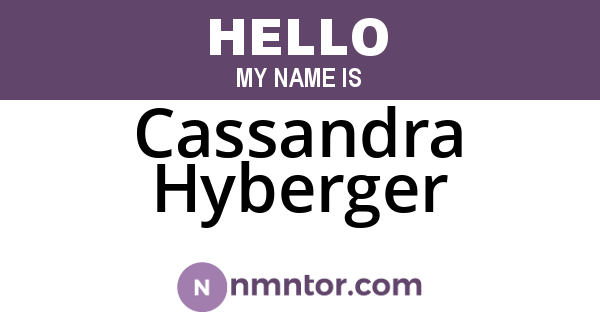 Cassandra Hyberger