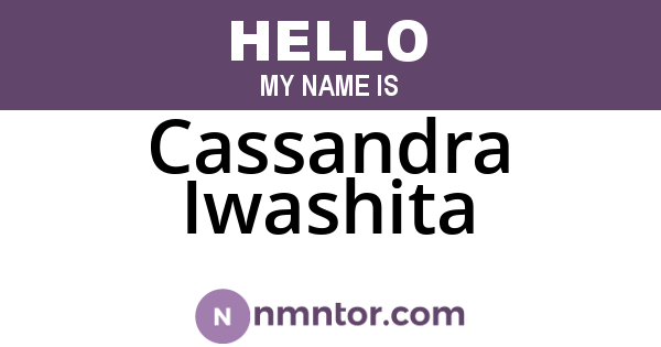 Cassandra Iwashita