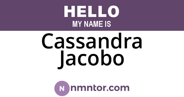 Cassandra Jacobo
