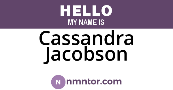Cassandra Jacobson