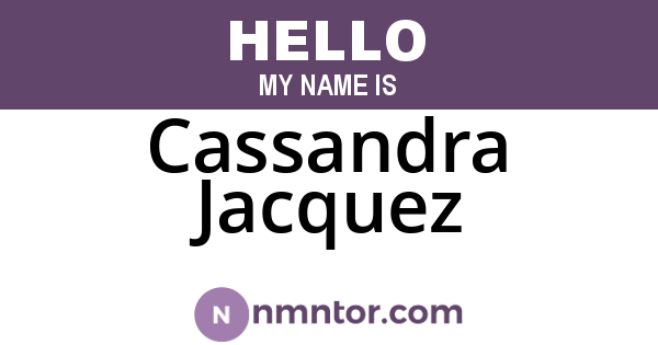 Cassandra Jacquez
