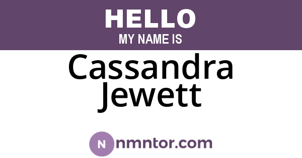 Cassandra Jewett