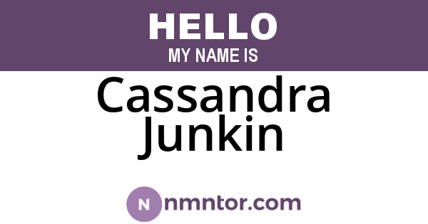 Cassandra Junkin