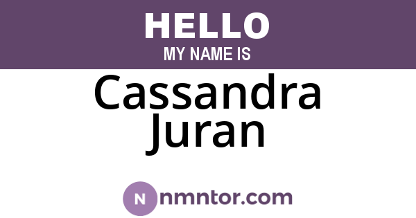 Cassandra Juran
