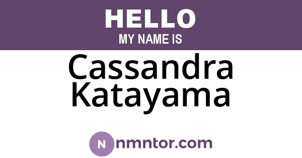 Cassandra Katayama