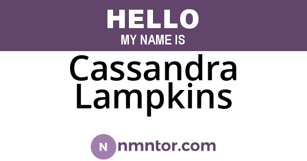 Cassandra Lampkins