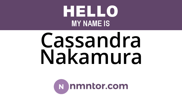 Cassandra Nakamura