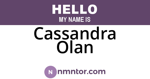 Cassandra Olan