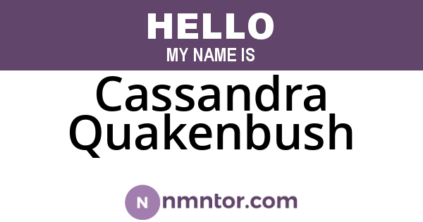 Cassandra Quakenbush