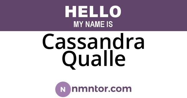 Cassandra Qualle