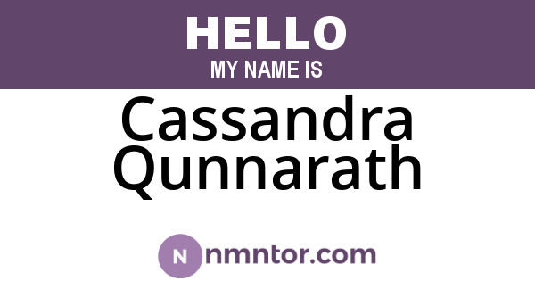 Cassandra Qunnarath