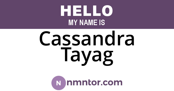 Cassandra Tayag