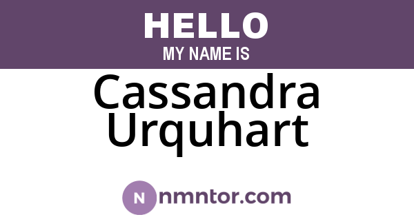 Cassandra Urquhart