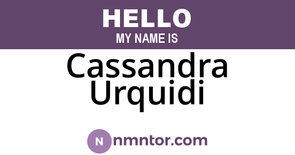 Cassandra Urquidi
