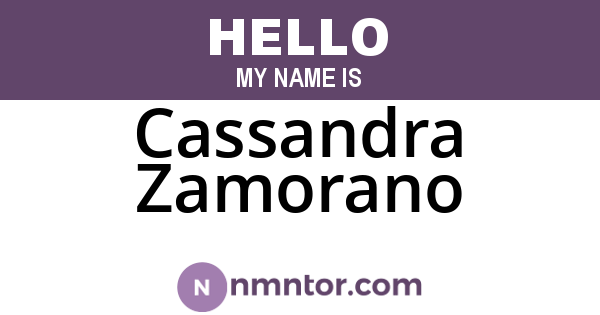 Cassandra Zamorano
