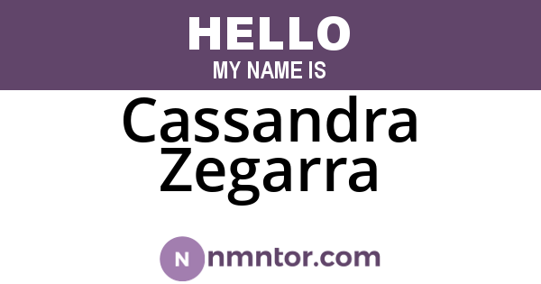 Cassandra Zegarra