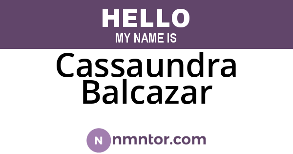 Cassaundra Balcazar