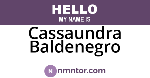 Cassaundra Baldenegro