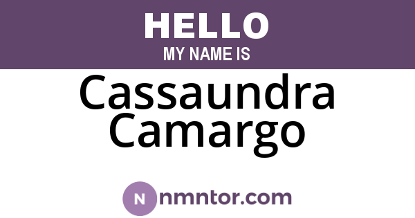 Cassaundra Camargo