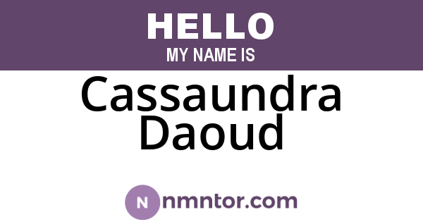 Cassaundra Daoud