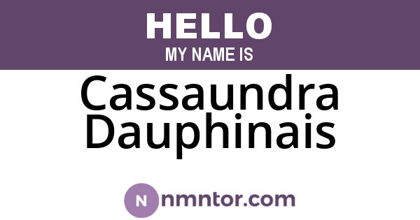 Cassaundra Dauphinais