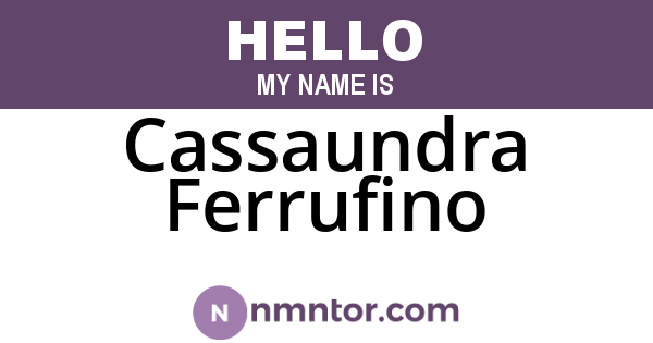 Cassaundra Ferrufino