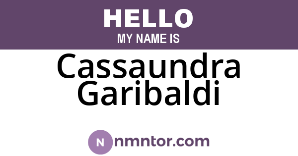 Cassaundra Garibaldi