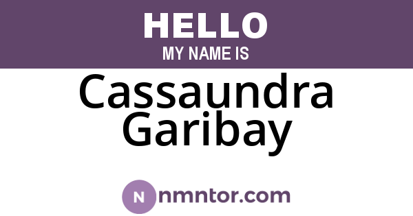 Cassaundra Garibay