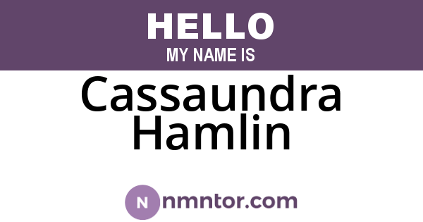 Cassaundra Hamlin