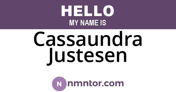 Cassaundra Justesen