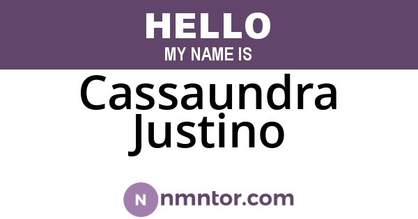 Cassaundra Justino