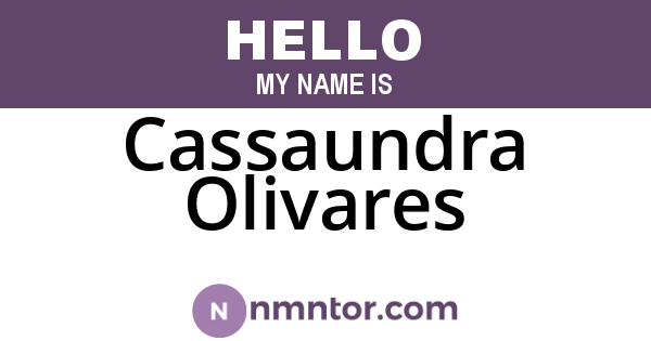 Cassaundra Olivares