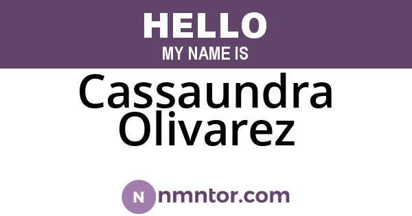Cassaundra Olivarez