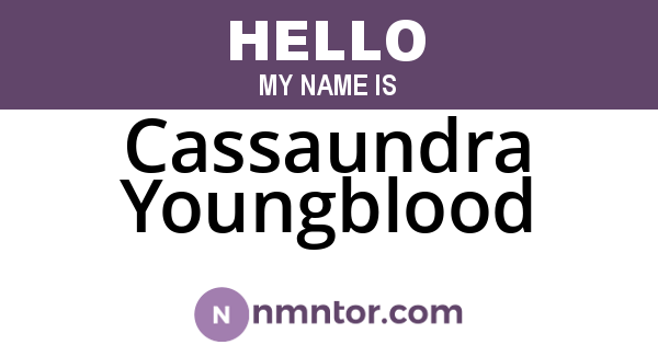 Cassaundra Youngblood